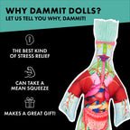 Dammit Doll - Limited Edition - Dammit Anatomy Doll- Stress Relief, Gag Gift