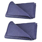 PONGHEI 2 Moving Blankets 80"x 72" Heavy Duty Packing Blankets for Shipping Thick Furniture Wrapping for Moving Supplies Professional Quilted Shipping