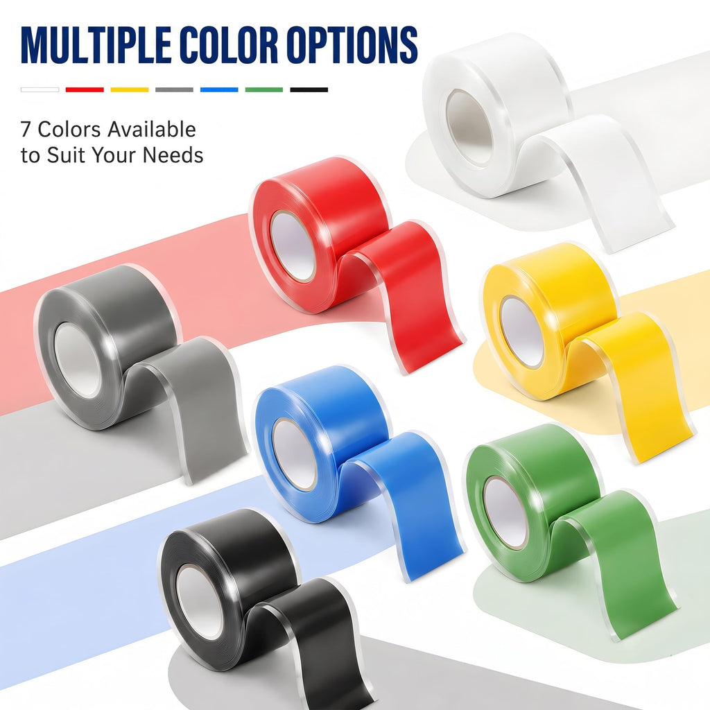 Self Fusing Silicone Tape 2 Rolls Emergency Plumbing Repair 1 In x 10 Ft
