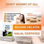 Angtai JN Empty Gelatin Capsules Size 000 Pill Gel Caps Pure Bovine Clear (500 Count) Gluten Free, Non-GMO, Halal Certified Filling Kit with 2 Spoons for DIY Your Own Supplements