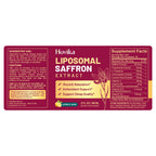 Hovika 2 Pack Liposomal Saffron Supplements - 88.5mg Saffron Extract Liquid Drops with L-Theanine, Chamomile, Vitamin C, B6, B12 & D3 - Lemon Flavor