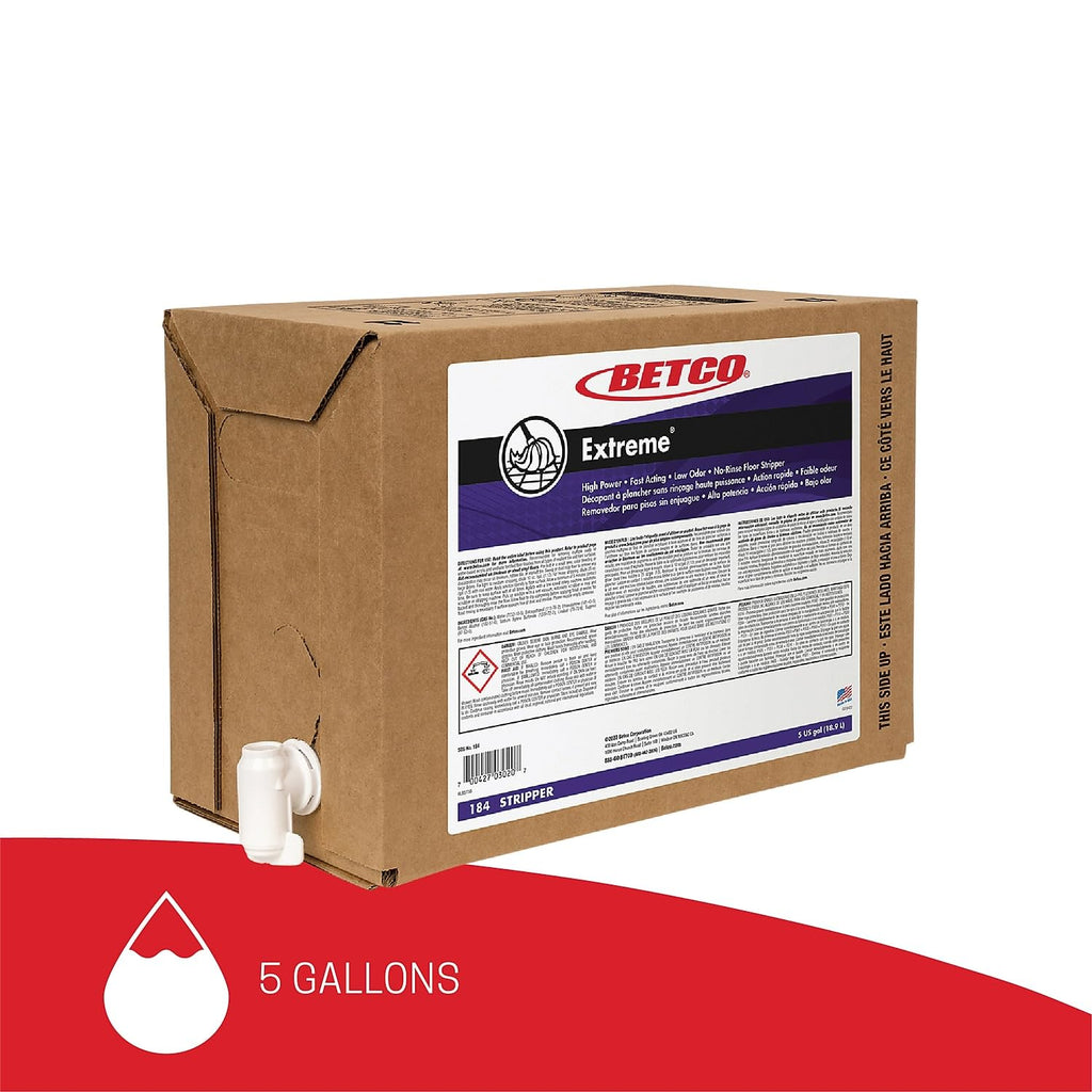 Betco® Extreme Liquid Floor Stripper, Lemon Scent, 5 Gallon Container
