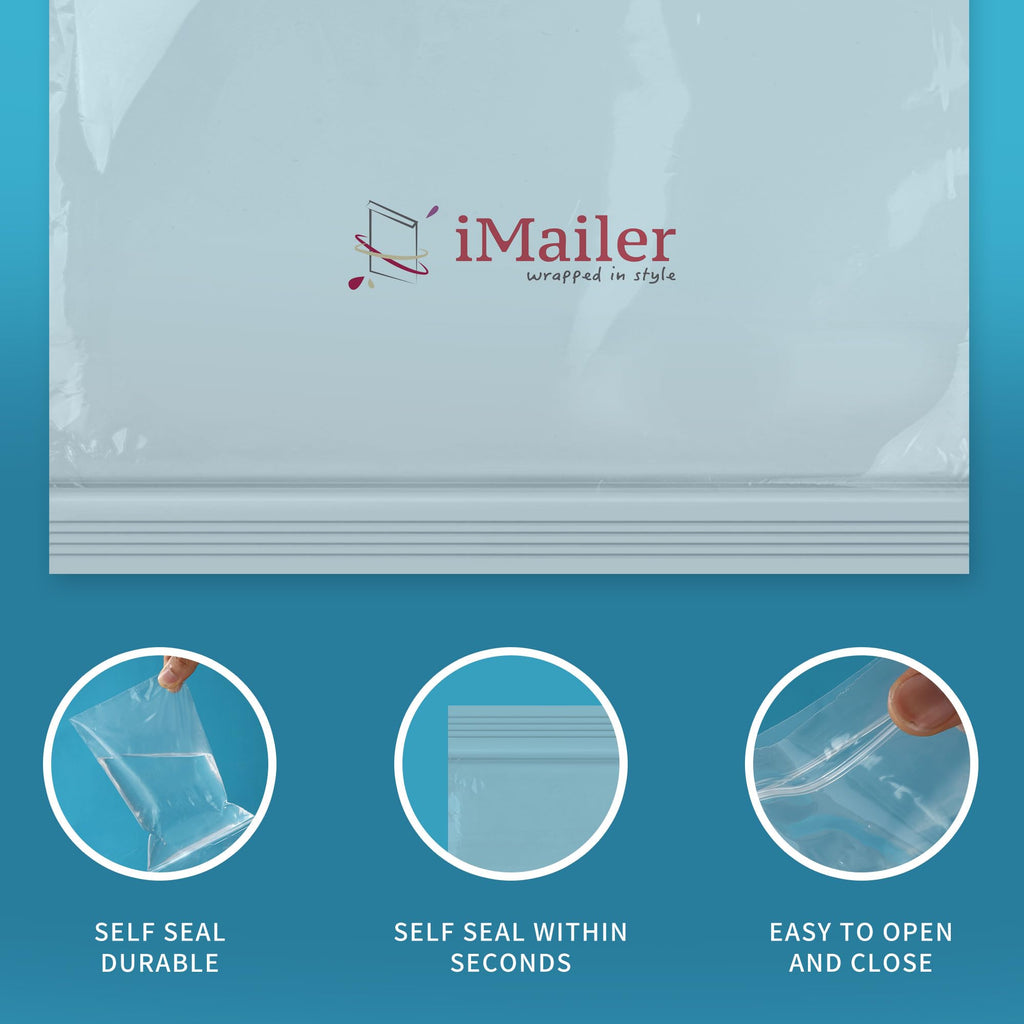 3" x 5", 4" x 6", 5" x 7", 6" x 9" (100 CT each) 2 Mil Clear Plastic Reclosable Zip Poly Bags with Resealable Lock Seal Zipper
