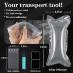 400 Count Packing Air Pillows for Shipping Supplies Box Filler Alternative to Packing Peanuts for Size 4.72" x 9.84"，Suitable for small transport companies