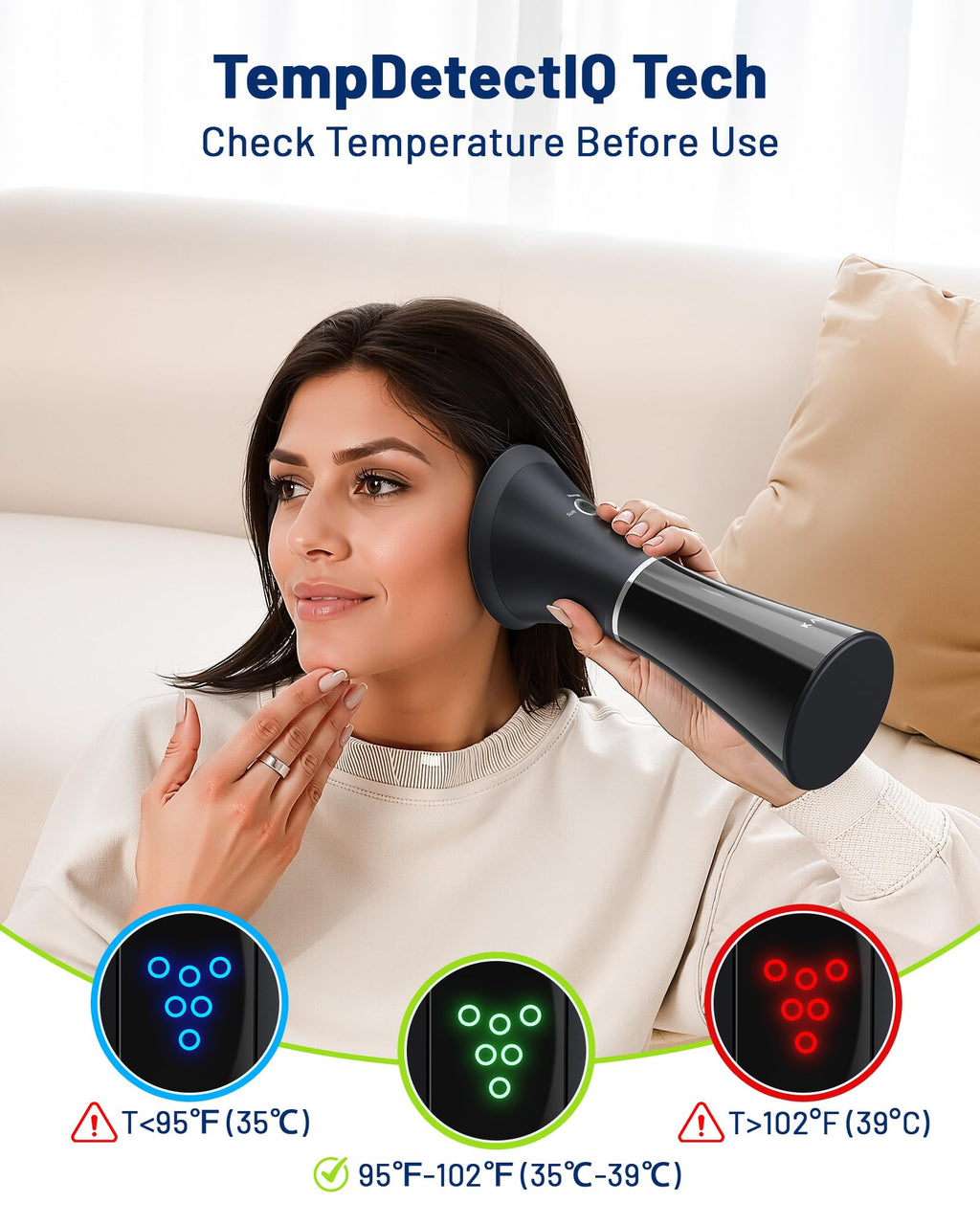 KAUGIC Upgraded Ear Wax Removal with One-Piece Waste Tank, Safe Cleaner with Water Temperature Sensor, Effective Ear Irrigation Kit, IPX7, FSA-HSA-Eligible, Black