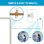 Ice Maker Water Line Kit - Food Grade Refrigerator/Fridge Water Line Kit,25FT 1/4In O.D.Water Line with Self Piercing Valve and Quick Fittings, for Adding a branch waterway to Refrigerator/Ice Maker