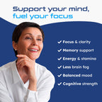 Neurella 2.0 Nootropic Brain Supplement – Adult Cognitive Health & Neuro Support, Brain Supplements for Memory and Focus with NAC Supplement, Ashwagandha & B12 Vitamins for Women & Men, 120 Capsules