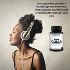 Empower Health Labs Ring Clear All-Natural Ear Buzz Relief Formula for Lasting Relief from Incessant Ear Buzzing - 30-Day Supply