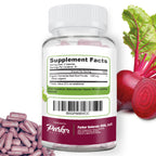 Parker Naturals Organic Fermented Beet Root Capsules Supports Healthy Immune System, Gluten Free, Non-GMO and Vegan. 60 Count