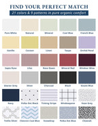 LANE LINEN Queen Sheets 100% Organic Cotton 4pc Percale Cooling - White