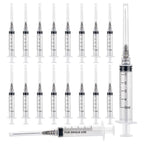 5ml 22 Gauge 32mm Syringe for Scientific Labs,Luer Lock Disposable Syringes, Individually Wrapped