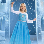 Meland Princess Dress Up for Girls – Light Up Halloween Costume for Girls Age 3-10, Princess Toys for Christmas Birthday Gift(M,5-6 Years)