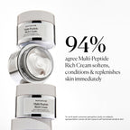 Naturium Multi-Peptide Rich Cream, Hydrating & Nourishing to Help Appearance of Fine Lines & Wrinkles, Vegan & Cruelty-Free, 1.7 oz