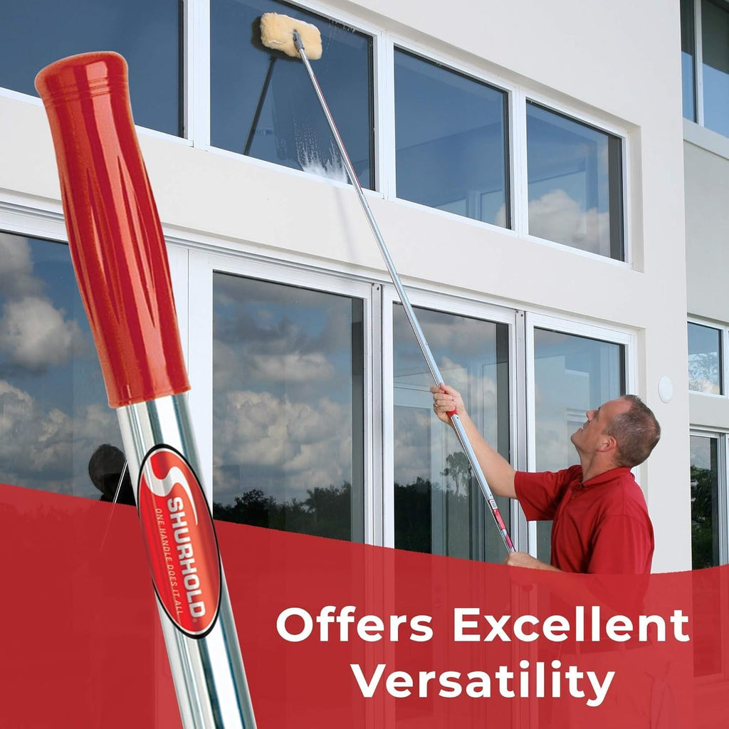 Shurhold 6' Telescoping Handles - SHUR-LOK Quick-Release, Triple-Anodized Aluminum, Lightweight & Fits 40+ Heads - 40" and 72" Locking Length