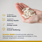 Premier Research Labs NADH - NADH Supplement, NAD Supplement for Men & Women, Nicotinamide Adenine Dinucleotide, Cell Regenerator, Respiratory Support - 30 Vegetarian Capsules