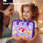 hahaland Busy Board Montessori Toys - 3 Year Old Girl Gifts Bithday Gift Ideas - 8 in 1 Preschool Learning Activities - Christmas Toddler Stocking Stuffers Gifts