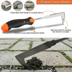 Weed Puller Tool Set, 3 Stainless Steel Hand Weeders for Lawn and Garden