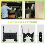 100KG Collapsible Foldable Small Wagon Carts Portable Folding Outdoor Cart