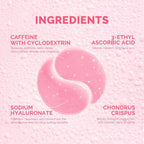 Enaskin Naturals Under Eye Patches for Dark Circles: 60 Pairs Caffeine Eye Gels Mask - Reduce Wrinkles Puffy & Bags - Skin Treatment Pads - Anti Aging Moisturizer For Women (Pink 2 Pack)