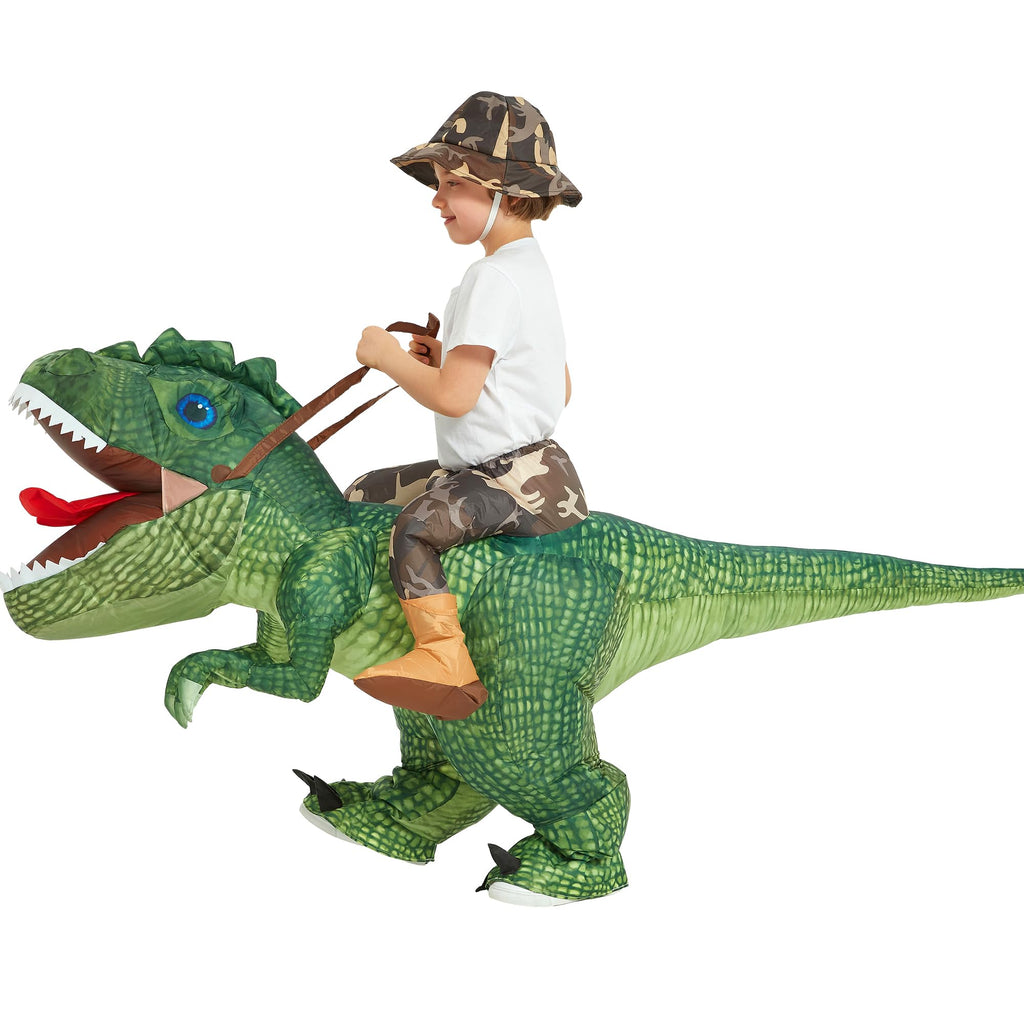 Inflatable Dinosaur Costume for Kids,Blow Up Halloween T Rex Suit (2-3Yrs)