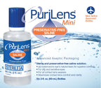 Purilens Mini Preservative-Free Contact Lens Saline 60ml (2 fl. oz.) 6 Pack