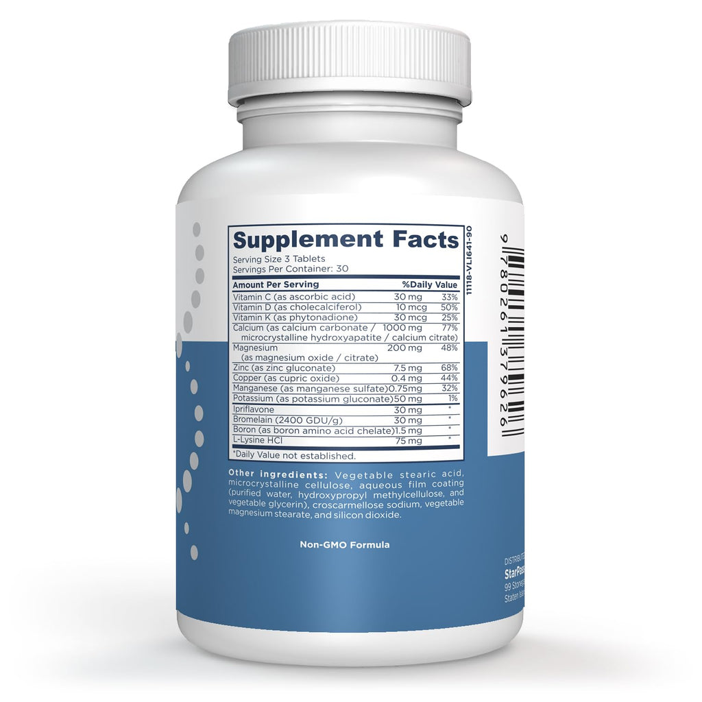 StarPass Labs Bone MD Osteo Strength Ultimate Health Support | Supplement for Women and Men | Promote Density 90 Tablets