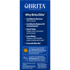 Brita Elite Replacement Water Filter, Pitchers and Dispensers, 1 Pack