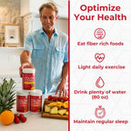 Health Plus Colon Cleanse Digestive Support | No Artificial Flavors | Daily Fiber for Toxin Elimination to Reduce Bloating | Psyllium Husk | Pineapple Flavor | 9 Ounces, 36 Servings