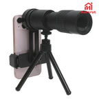 Zoom Lens for iPhone Android, 4K 10-300x40mm Compact Monocular Telescope Mini for Stargazing Space Lover Night Vision Bird Watching Hunting, Super Zoom Monoscope (Smartphone Holder&Tripod Included)