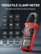 AstroAI Electrical Test Kit ETK3, 2000 Counts Digital Clamp Meter & Non-Contact Voltage Tester Pen & GFCI Outlet Tester, for Home & Professional Use
