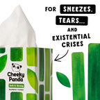 The Cheeky Panda Bamboo Facial Tissues Boxes | 12 x Tissue Boxes | Soft 3 Ply Bamboo Tissue Paper Bulk | Sustainable Tissues Cube Box