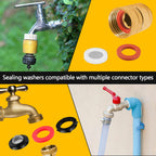 NBRINGO 258 PCS Faucet Washers Assorted Kit - 32 Sizes Plumbing Hose Bib Washer Repair Kit for Spigot Repair, Sink, Valve Stem, Hose Nozzle, Outdoor Faucet - Leak Repair