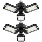 Aoretic LED Garage Lights Bulb 2 Pack -80W, 8000LM 6500K Led Shop Light with 3 Deformable Panels, Basement Barn Light Garage Ceiling Lights, E26/E27 for Garage, Warehouse, Shop, Basement