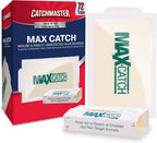 Catchmaster Max-Catch Mouse & Insect Glue Trap 72PK, Mouse Traps Indoor for Home, Sticky Pest Control Adhesive Tray for Catching Bugs, Bulk Unscented Glue Boards