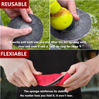 Shineboc 18Pcs 5 Inch Hook and Loop Sanding Sponge Discs 180 Grit Wet Dry Sanding Pads, Foam Sandpaper for Random Orbital Sander, Curved Surface Large-Area Sanding Polishing for Metal Wood Automotive