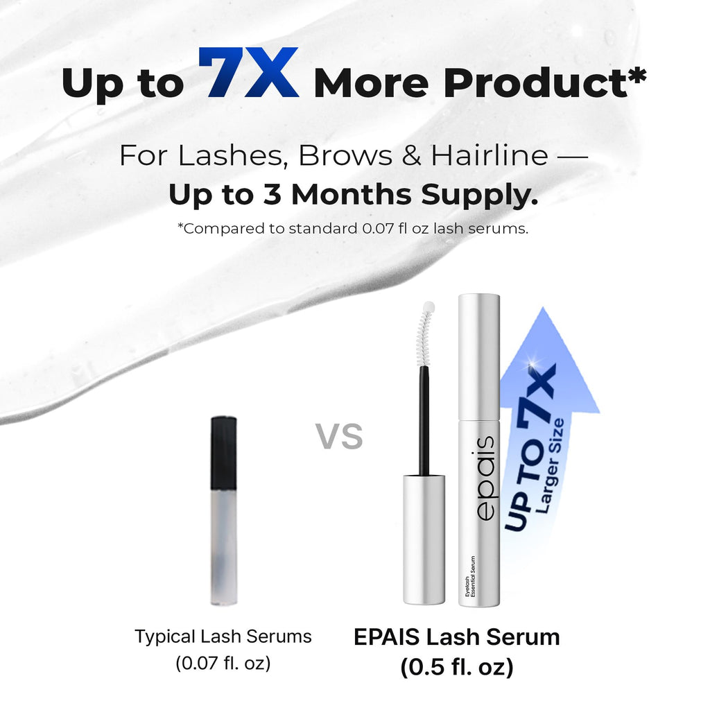 EPAIS Eyelash Serum 7 Peptide & Biotin for Fuller Lashes Growth, 0.50 fl. oz