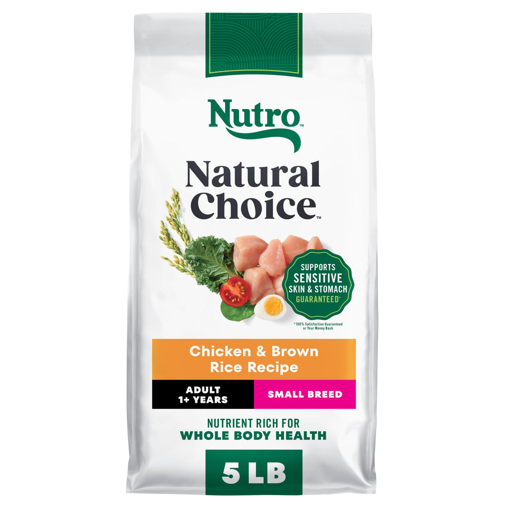 Nutro Natural Choice Small Breed Dry Dog Food, Chicken & Rice, 5 lb