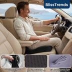 BlissTrends Memory Foam Seat Cushion for Office Chair & Car Seat, Black