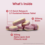 Jarrow Formulas® Alpha Lipoic Sustain with Biotin, 300 mg Alpha Lipoic Acid, Universal Antioxidant, Dietary Supplement, 60 Vegan Tablets, Up to a 60 Day Supply