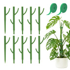 Heavy-Duty Monstera Plant Support Stakes - 10-Piece Stackable Sticks