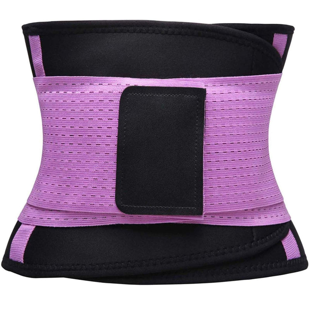 VENUZOR Waist Trainer Belt for Women - Waist Cincher Trimmer - Slimming Body Shaper Belt - Sport Girdle Belt (UP Graded)(Purple,XX-Large)