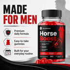 Horse Boost Gummies for Men, HorseBoost Male Gummys, Advanced Maximum Strength Supplement for Active Health & Wellness, 60 Gummies