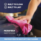 12" x 12" MW Pro Multi-Surface Microfiber Cleaning Cloths | Gray - 48 Pack | Premium Microfiber Towels for Cleaning Glass, Kitchens, Bathrooms, Automotive, Supplies & Products