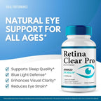 Retina Clear Eye Supplement - Retina Clear for Eyes Capsules - Maximum Strength, Advanced Formula All Natural Visual Wellness, RetinaClear Pro Reviews (2 Pack)