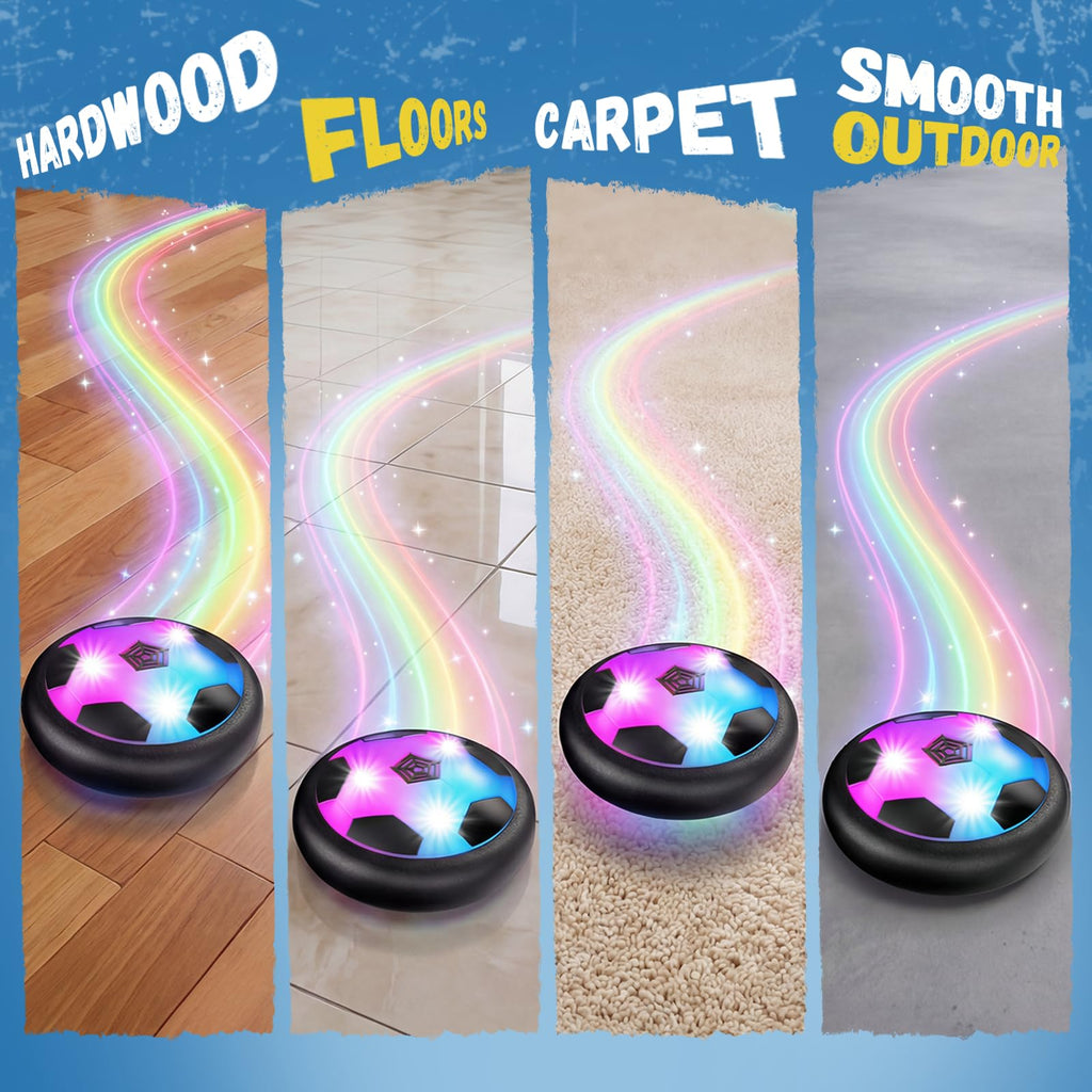 HopeRock Hover Soccer Ball Toys for 3-12 Year Old Boys Girls, Indoor and Outdoor Creative Toys for Toddlers with Foam Bumper, Christmas Birthday Gifts for 3 4 5 6 7 8+ Year Old Children's