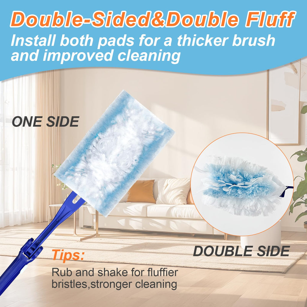 50 Count Duster Refills Compatible with Swiffer Duster