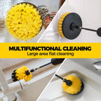 Holikme 6Pc Drill Brush Set - Soft Bristles with Extension for Home Clean