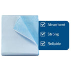 McKesson Drape Sheets [50 Count] Disposable Stretcher Sheet for Bed, Massage, Exam, Medical, Tissue/Poly, Latex-Free, 40 x 90 in, Blue