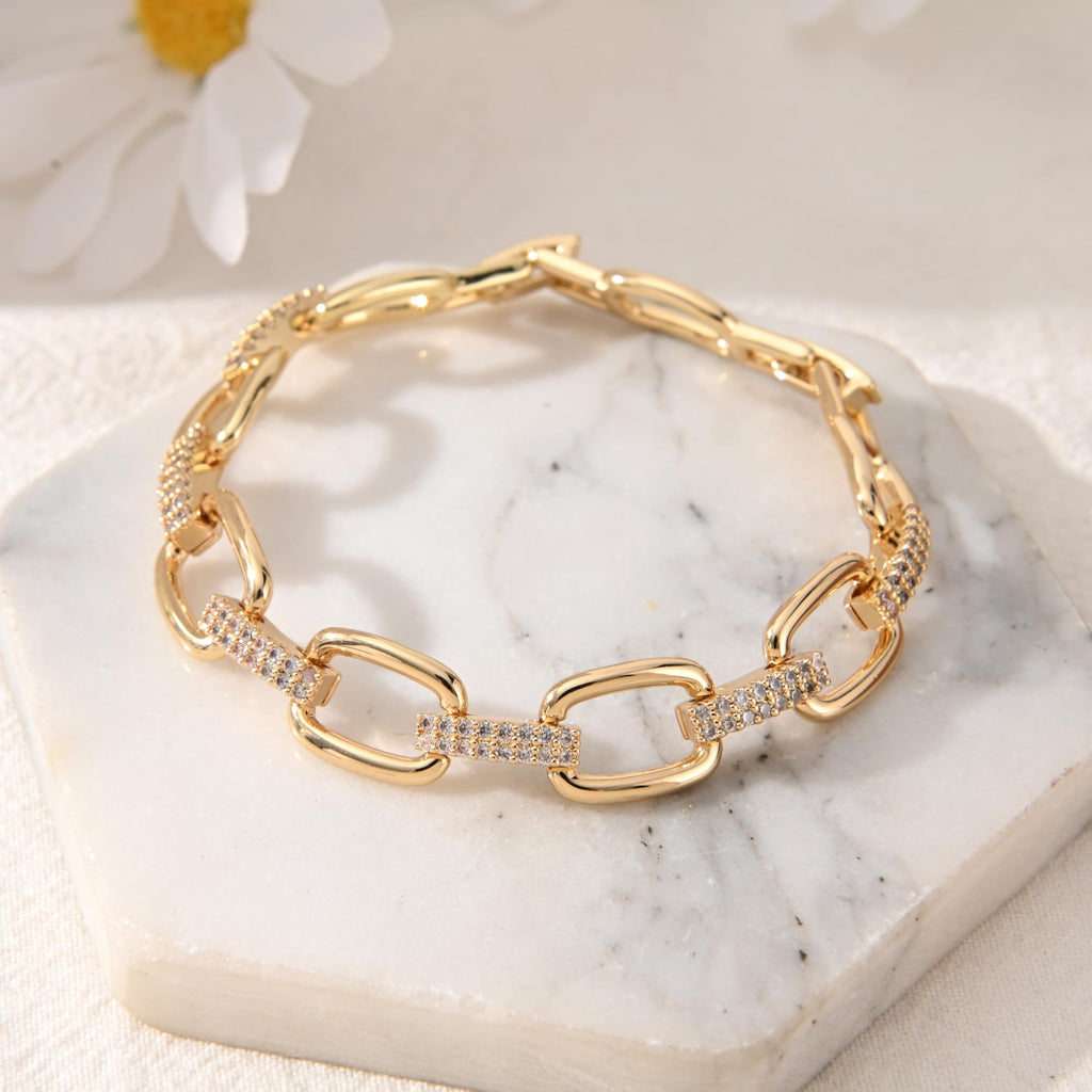 Ginyejly Gold Bracelets for Women 14K Gold Plated Cuff Bangles Non Tarnish Stackable Adjustable Trendy 2026 Jewelry valentines day gifts for Women