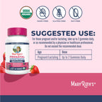 MaryRuth Organics Prenatal Vitamins for Women | USDA Organic Prenatal Gummies | Postnatal Vitamins for Women Breastfeeding | Methylfolate 800 mcg DFE | Iodine | Vegan | Non GMO | 30 Servings